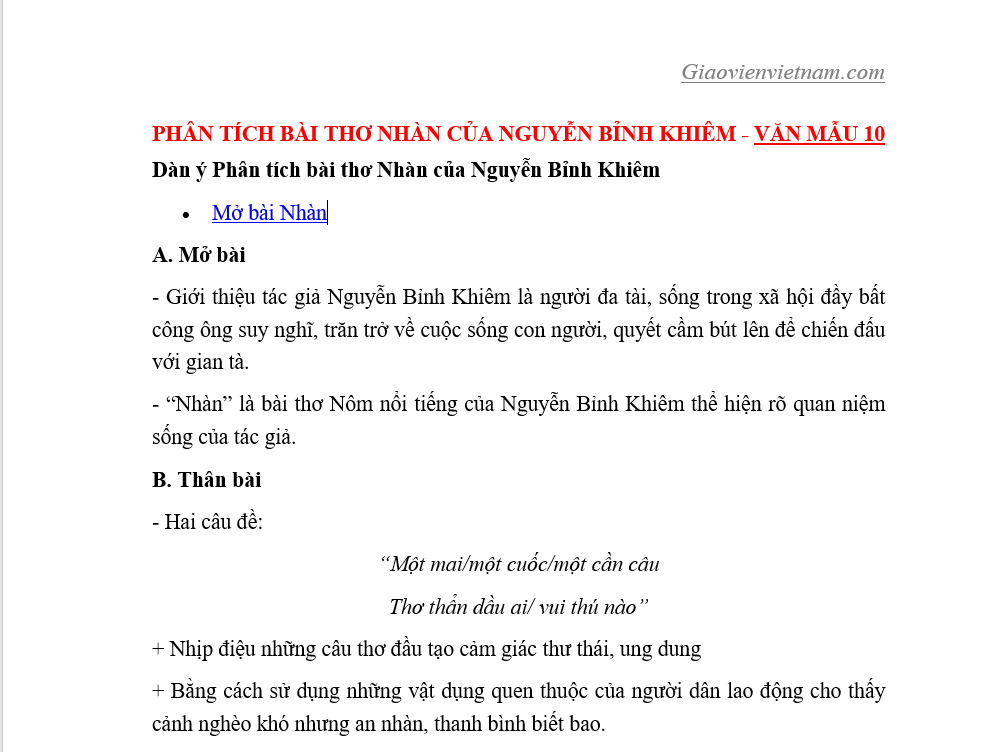 Thơ Nhàn - Bài Thơ Tự Tại Vượt Thời Gian Gallery 2