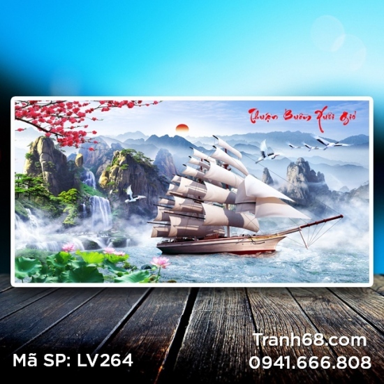 Tranh Đính Đá Thuận Buồm Xuôi Gió Gallery 2