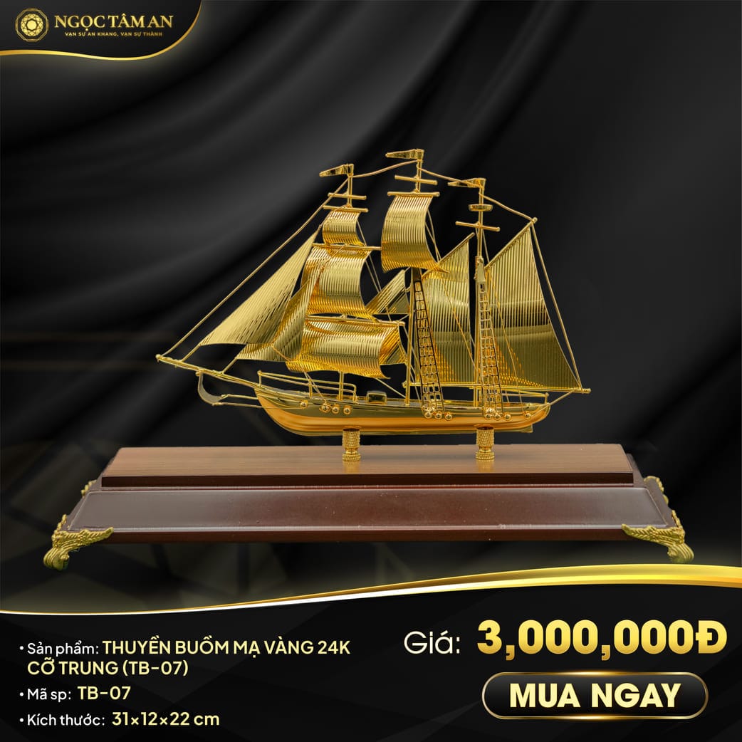 Thuyền Buồm Mạ Vàng: Sự Kết Hợp Hoàn Hảo Giữa Nghệ Thuật và Đẳng Cấp Gallery 2