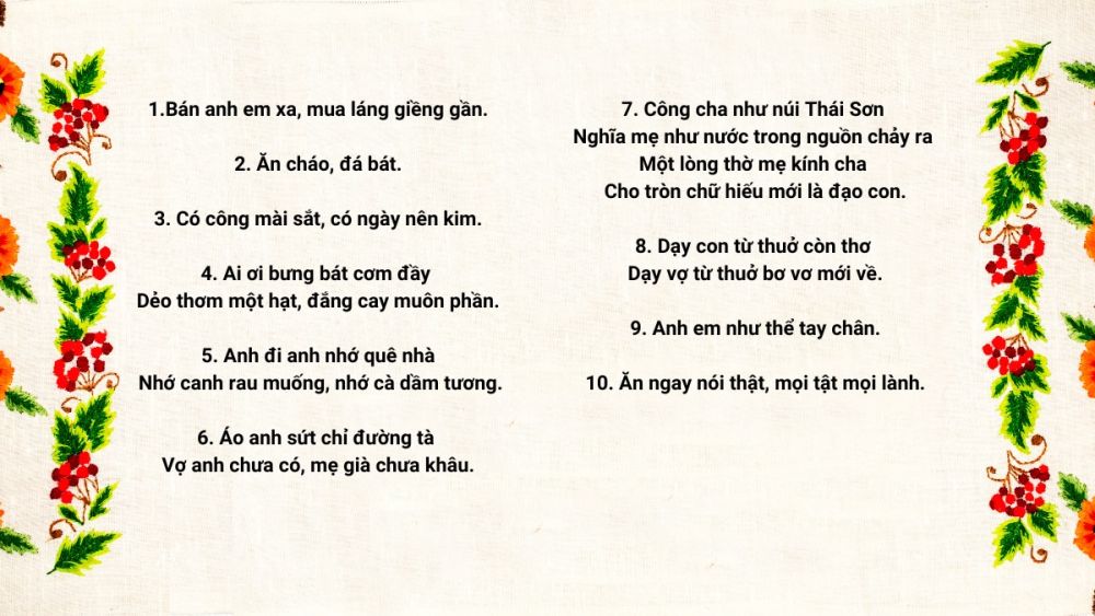Tục Ngữ Ca Dao Việt Nam: Kho Tàng Văn Học Dân Gian Gallery 2