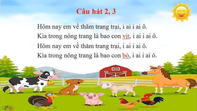 Bài Hát Trang Trại Vui Vẻ Lớp 2 Gallery 2
