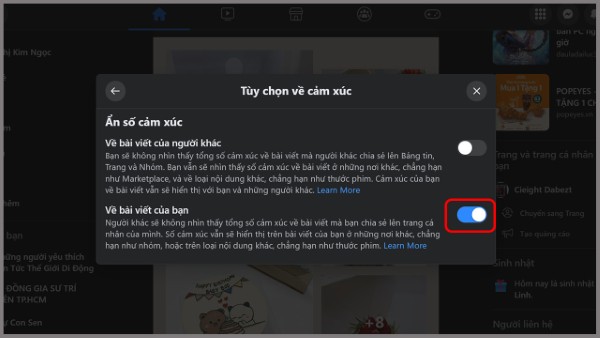 Cách Không Hiển Thị Lượt Like Trên Facebook Gallery 1