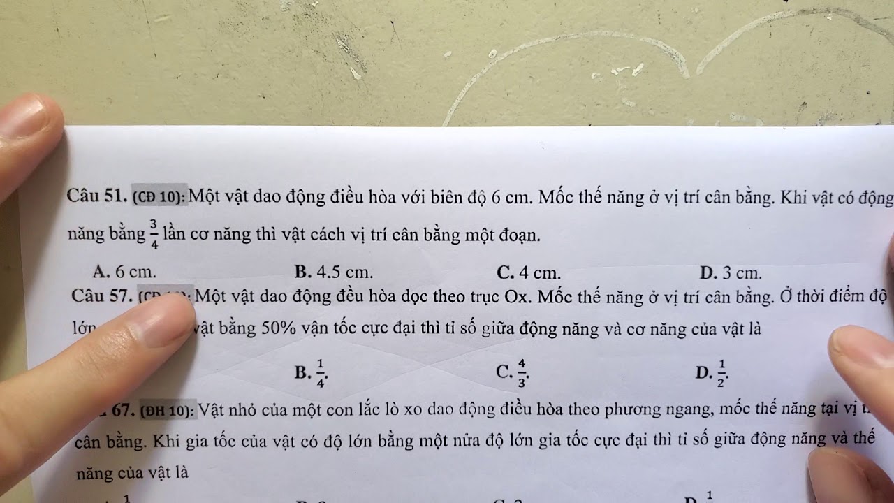 Ở vị trí nào của vật thì Wđ = 2Wt? Gallery 1