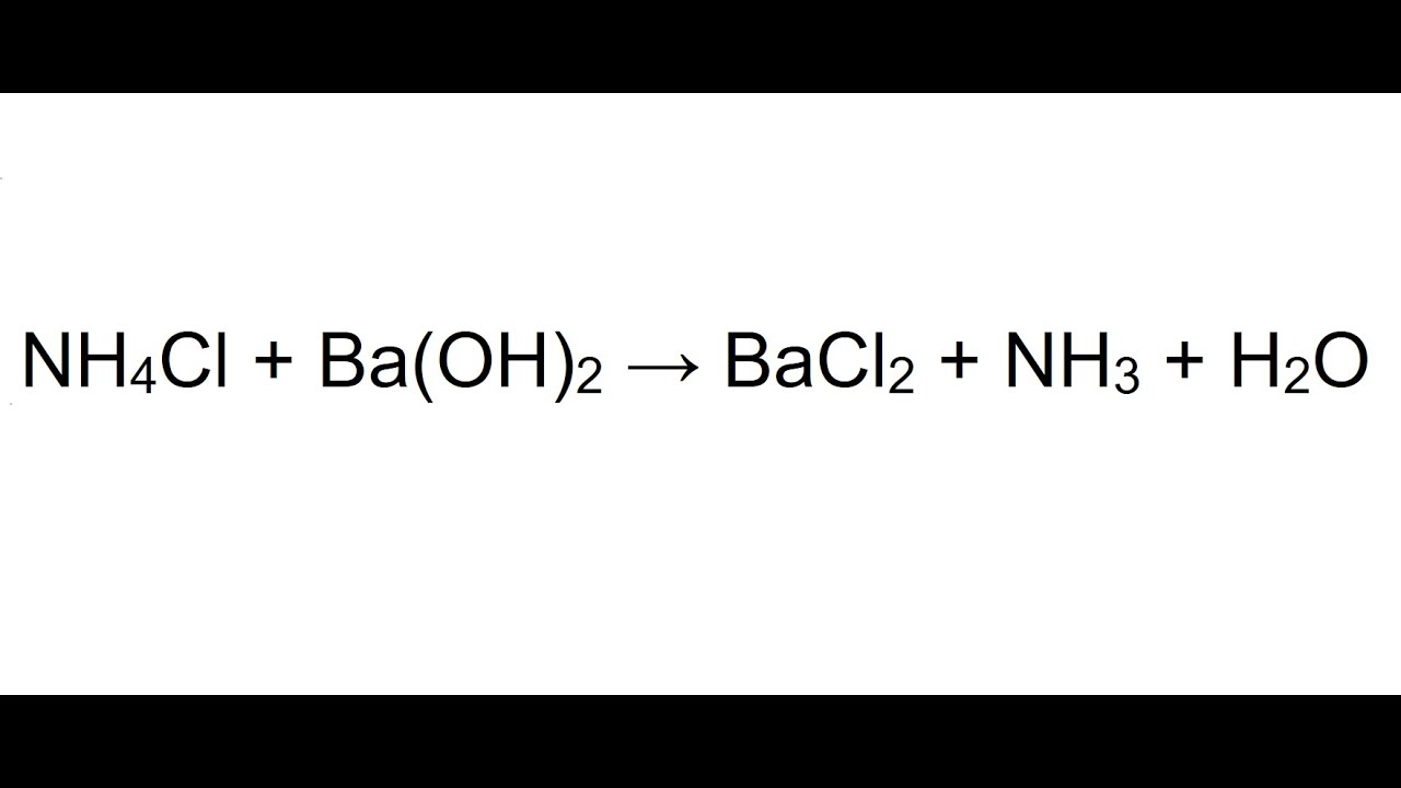 Phản ứng NH4Cl + Ba(OH)2: Sản phẩm và Giải thích Gallery 2