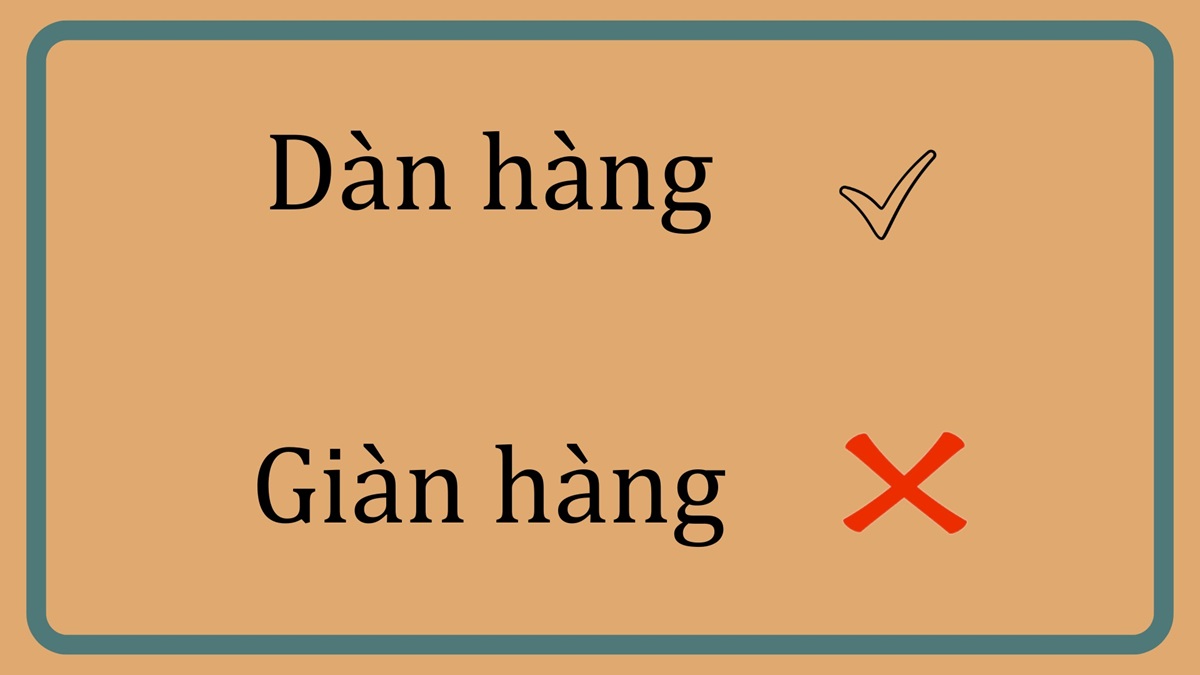 Giàn Hàng Hay Dàn Hàng? Sự Khác Biệt Và Ứng Dụng