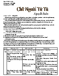 Giáo án bài Chữ người tử tù