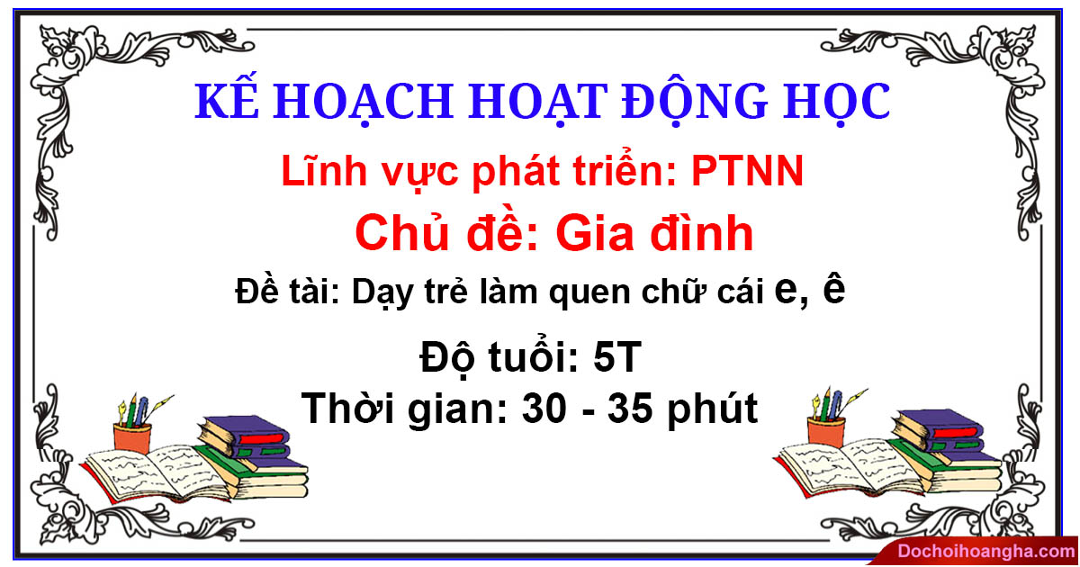 Giáo án chữ cái Tiếng Việt: Từ A đến Z
