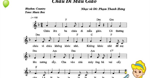 Giáo án dạy hát Cháu đi mẫu giáo