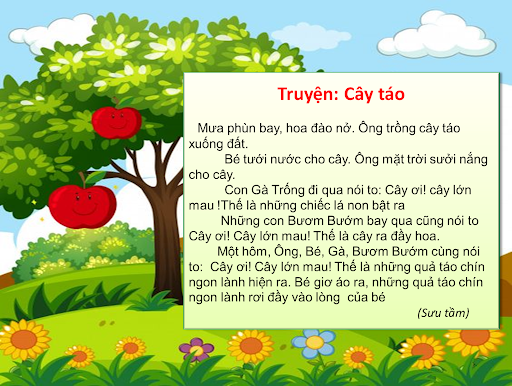 Giáo án Truyện Cây Táo - Chi Tiết, Dễ Hiểu, Phù Hợp Mọi Lứa Tuổi