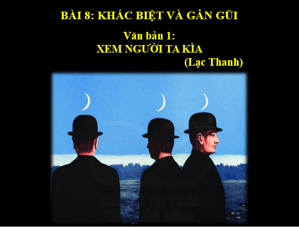 Giáo án Xem Người Ta Kìa