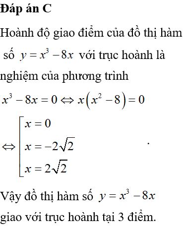 Giao điểm với trục hoành thì x = 0 hay y = 0?
