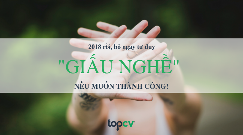 Giấu Nghề Là Gì?