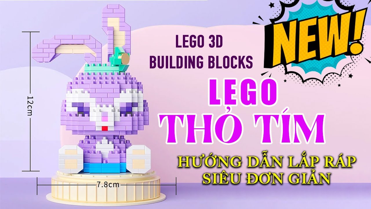 Giấy Hướng Dẫn Lắp Lego Thỏ Tím