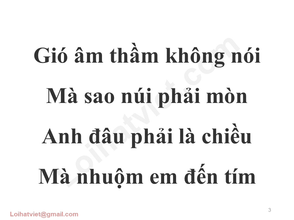 Gió âm thầm không nói mà sao núi phải mòn