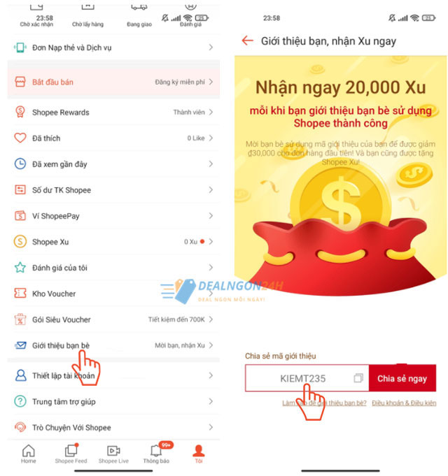 Giới thiệu bạn bè Shopee: Nhận ngay ưu đãi khủng!