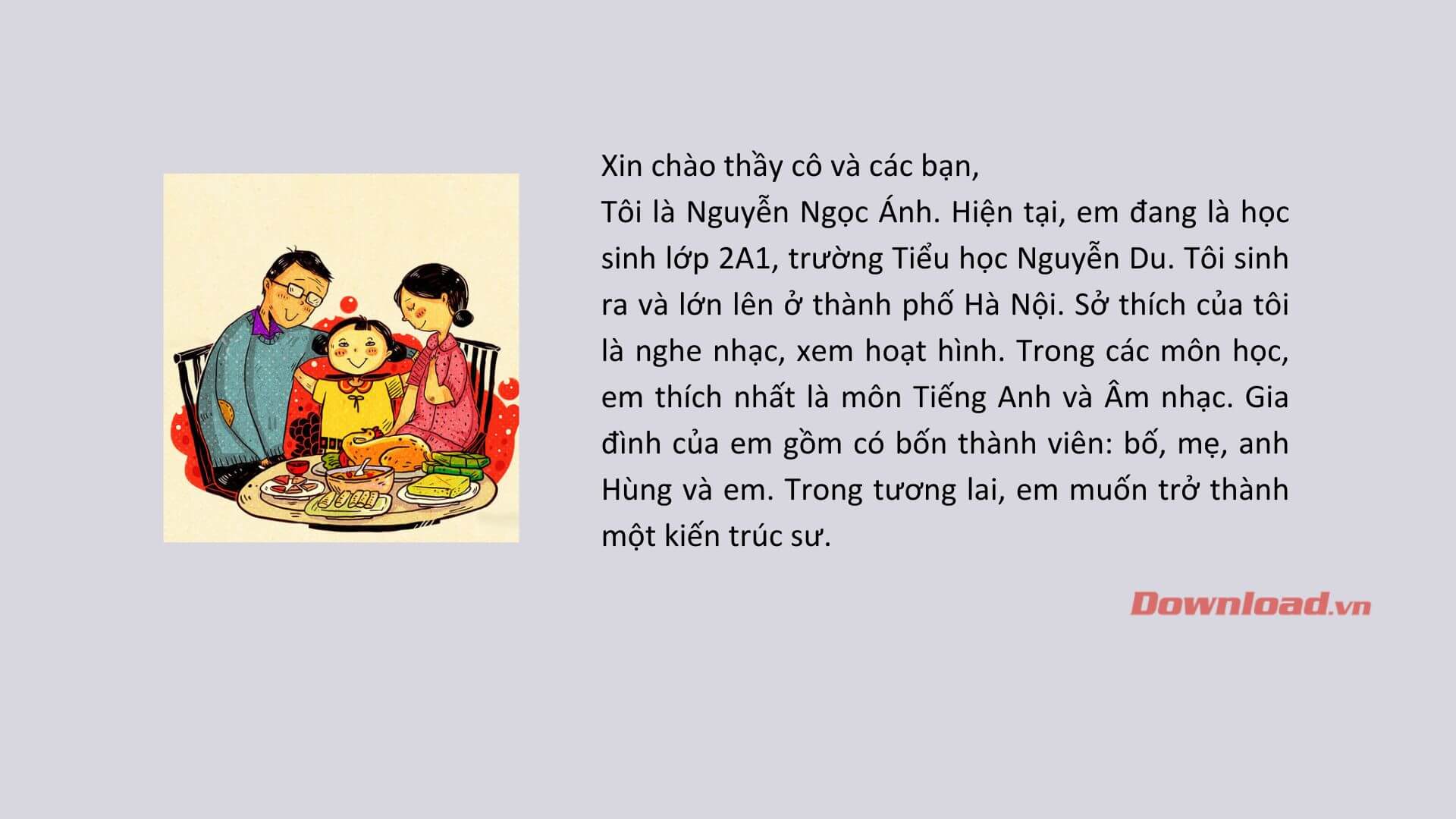 Giới thiệu ngắn gọn về bản thân