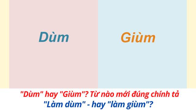 Giùm hay Dùm: Mới Đúng? Gallery 1