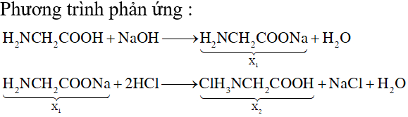 Glyxin Tác Dụng Với HCL