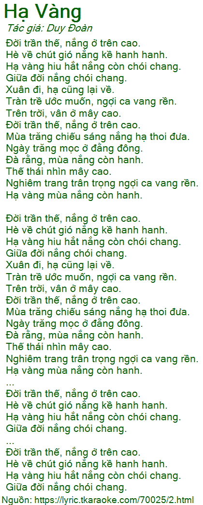 Hạ Vàng Gom Nắng Gửi Ai