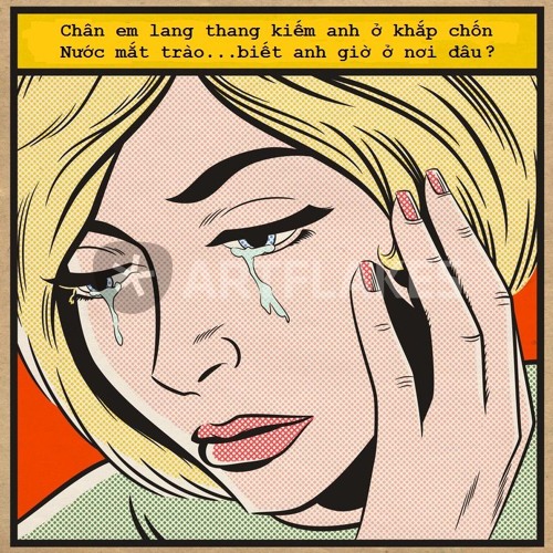 Hai tay em ôm xương rồng rất đau