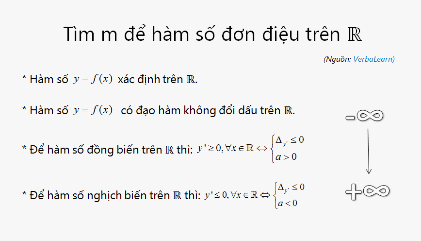 Hàm số bậc 3 đồng biến trên R khi nào?