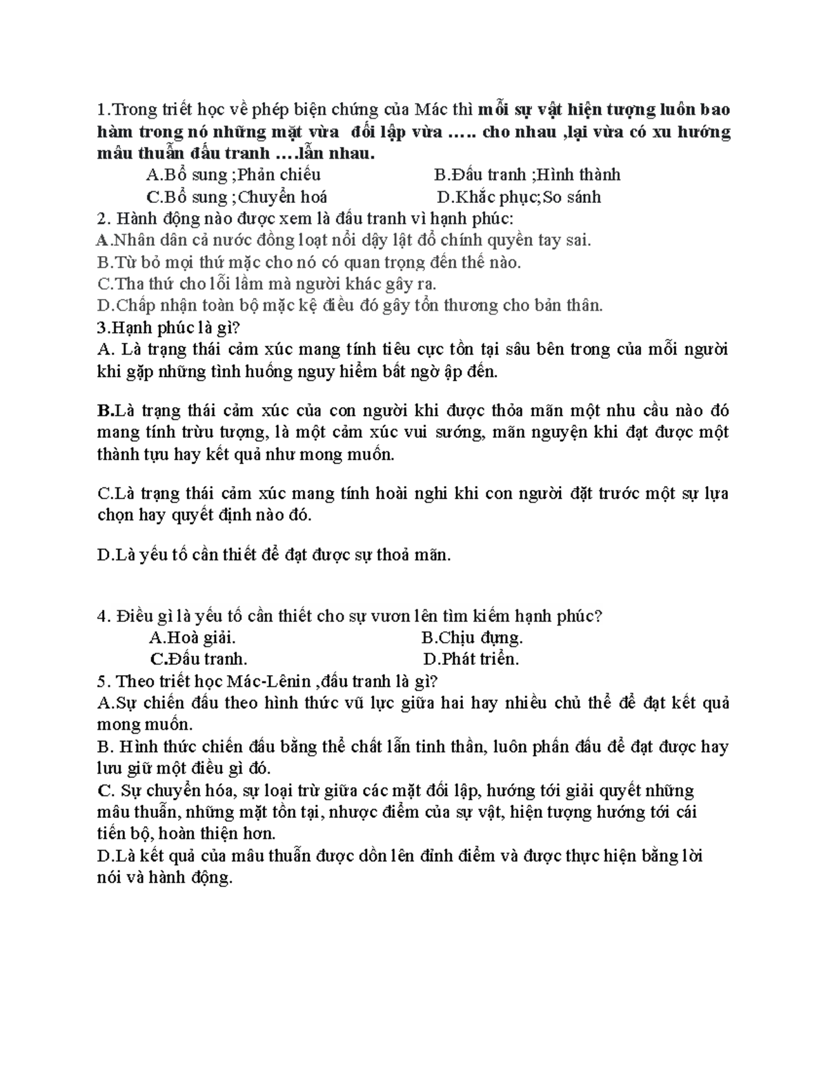 Hạnh phúc là đấu tranh - Quy luật nào trong phép biện chứng duy vật? Gallery 2