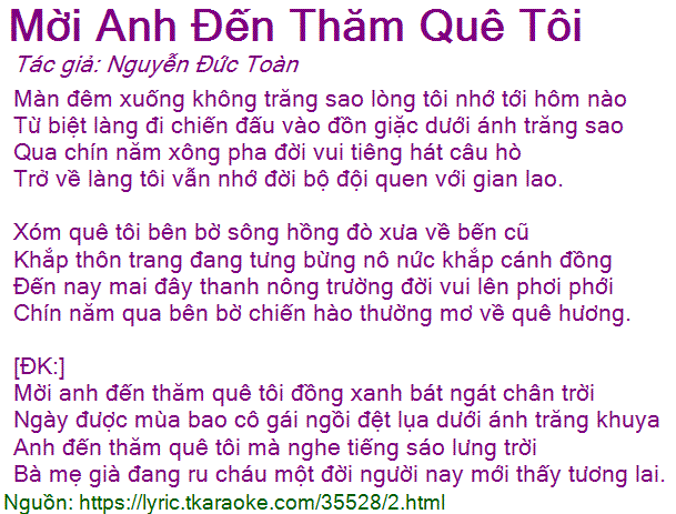 Mời Anh Đến Thăm Quê Tôi Gallery 2