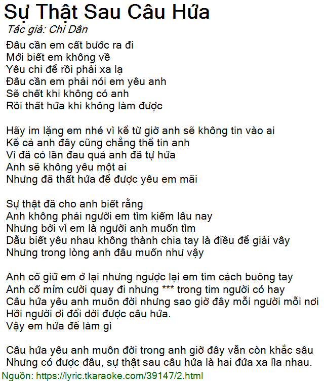 Hãy Im Lặng Em Nhớ Vì Kể Từ Giờ