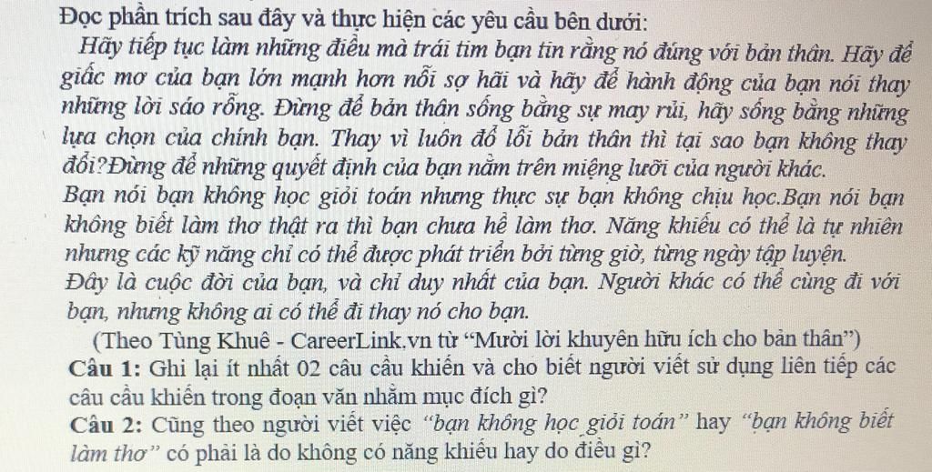 Hãy Tiếp Tục Làm Những Điều Mà Trái Tim Bạn Tin Rằng Nó Đúng Với Bản Thân