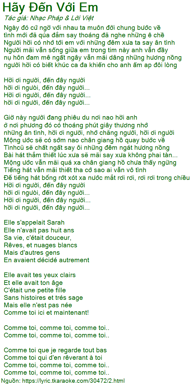 Hãy Về Với Em Lời Bài Hát Gallery 2