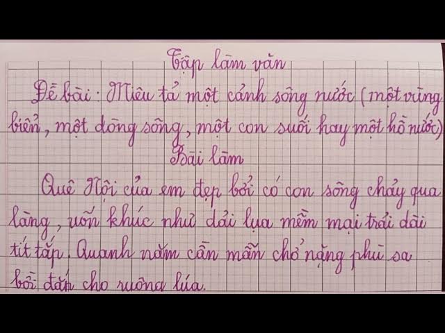 Miêu tả cảnh sông nước