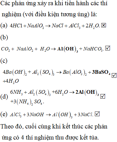 HCL NaAlO2 Hiện Tượng Gallery 1