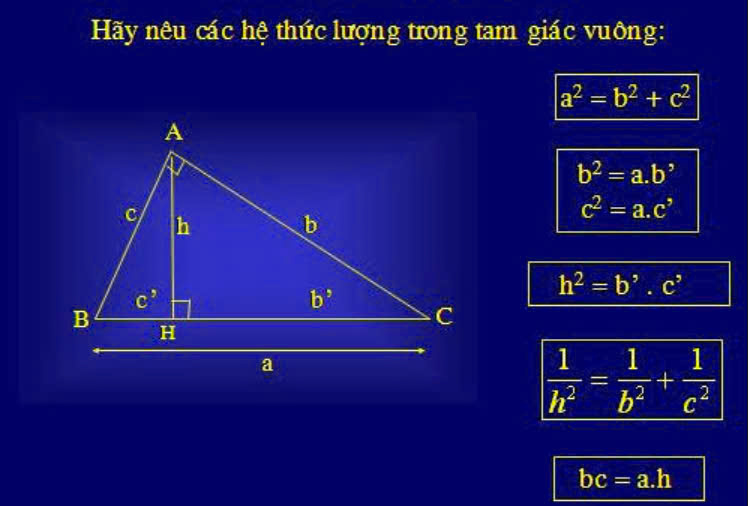 Định Lý Trong Tam Giác Vuông Gallery 2