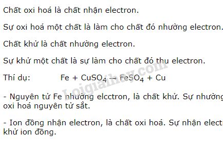 Chất khử là chất nhường hay nhận electron? Gallery 1