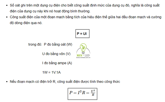 Đơn vị đo công suất của dòng điện là gì? Gallery 1