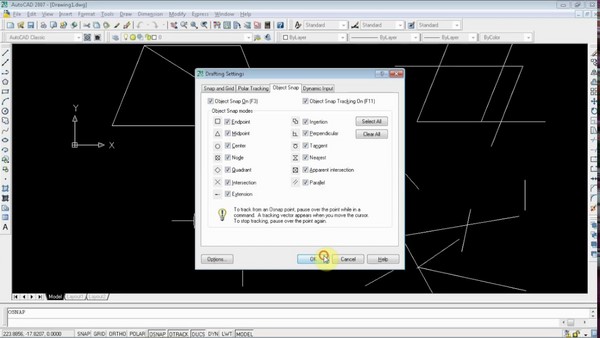 Chính Độ Nhảy Bắt Điểm Trong CAD Gallery 1