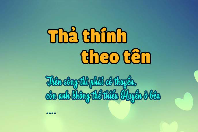 Thả Thính Tên Nghĩa Là Gì? Gallery 1