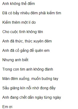 Lời Cắt Đôi Nỗi Sầu Gallery 1