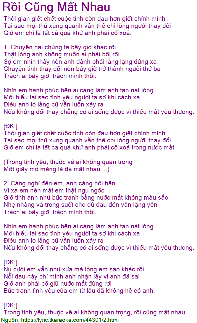 Ta Trách Tình Mình Sao Đau Đớn Thế? Gallery 1