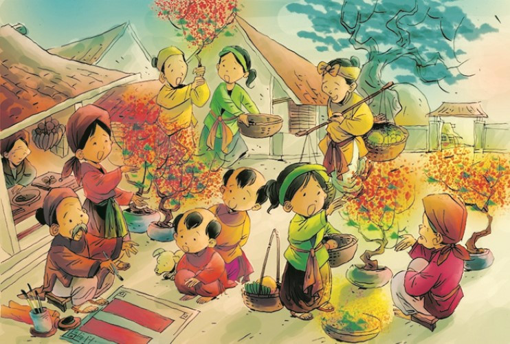 Khung cảnh chợ Đồng được tái hiện như thế nào trong bài thơ? Gallery 1