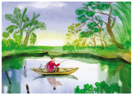 Bức tranh mùa thu trong bài câu cá mùa thu Gallery 2