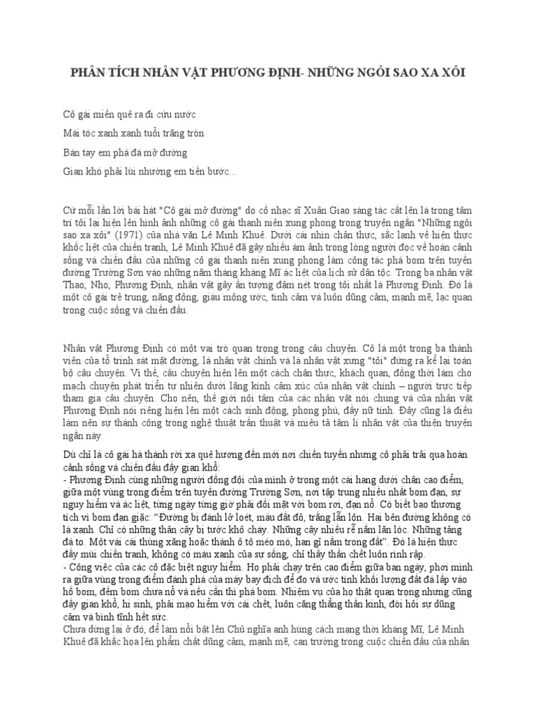 Phân tích nhân vật Phương Định trong đoạn trích Gallery 1