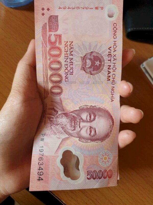 Hình ảnh tờ tiền 50.000 đồng Việt Nam
