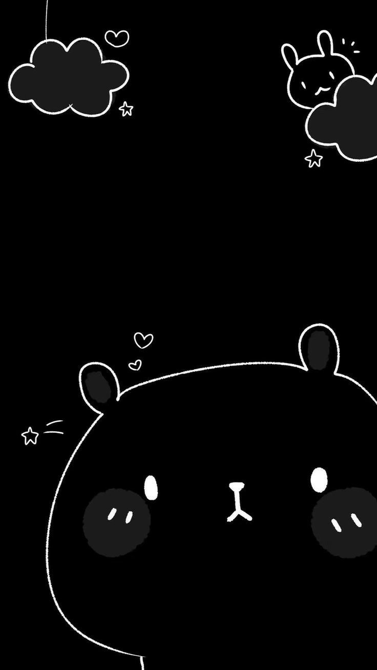 Hình Nền Trắng Đen Cute: Tổng Hợp Hình Ảnh Đáng Yêu Nhất