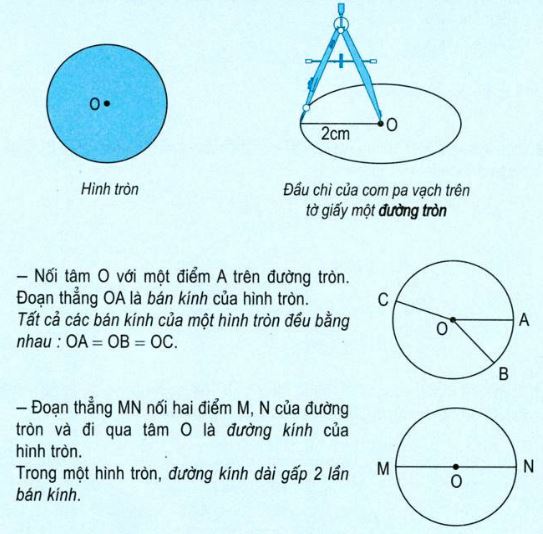 Hình tròn có phải đường cong không?
