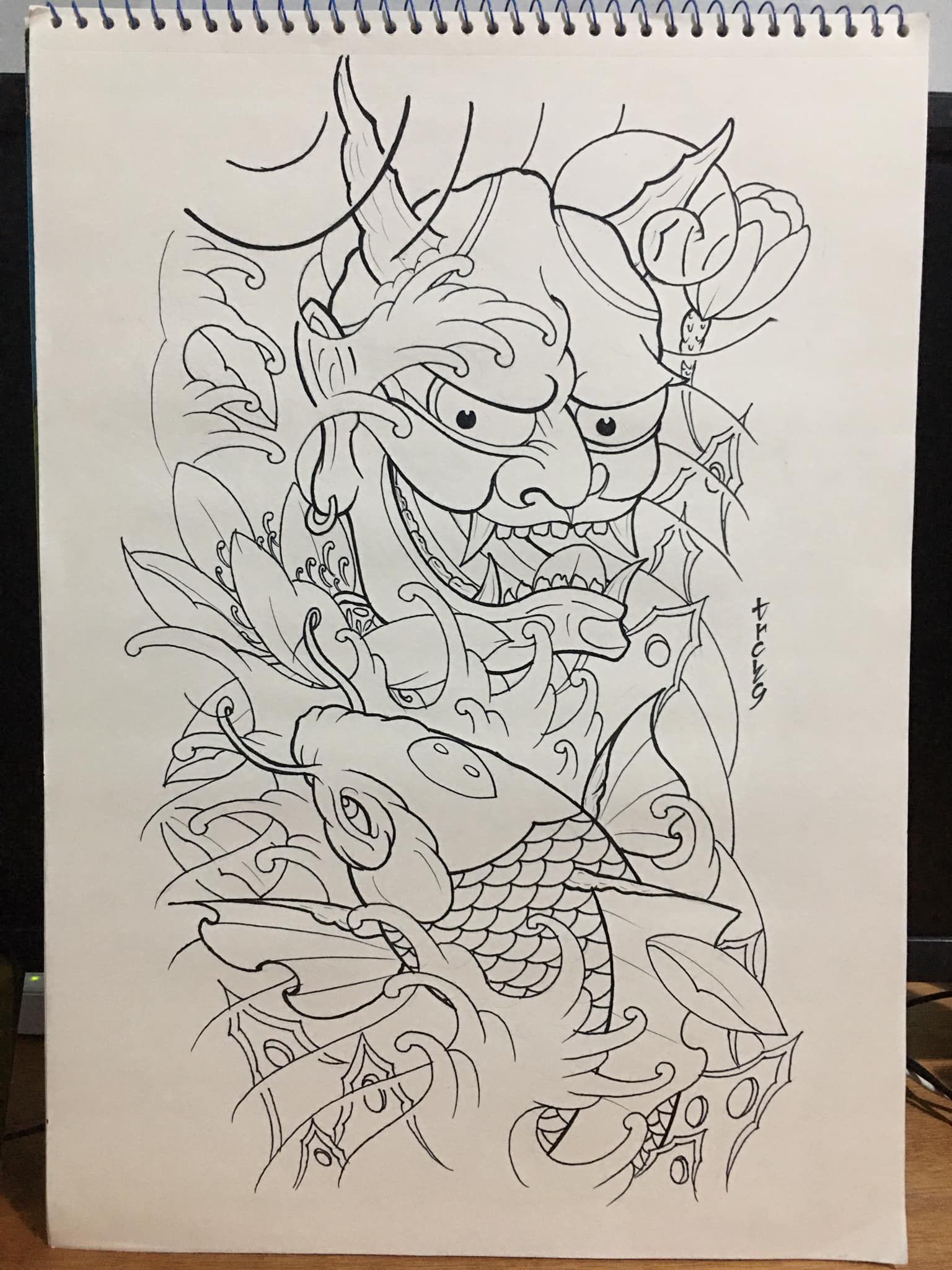 Hình Vẽ Cá Chép Mặt Quỷ Gallery 2