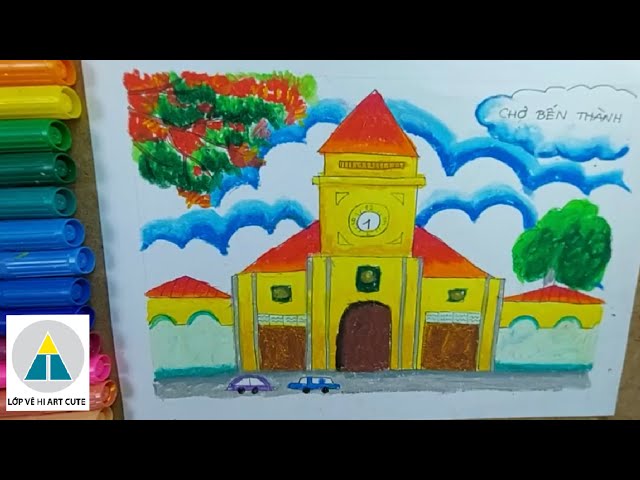 Hình Vẽ Chợ Bến Thành