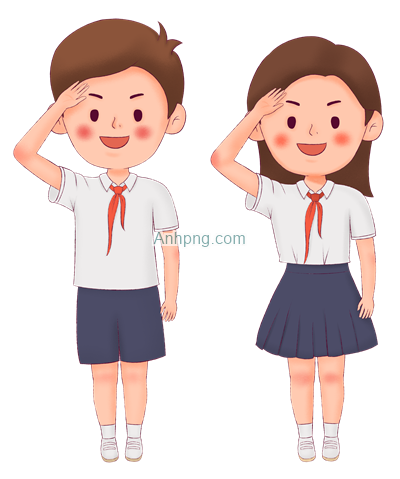 Hình Vẽ Học Sinh Chào Cờ