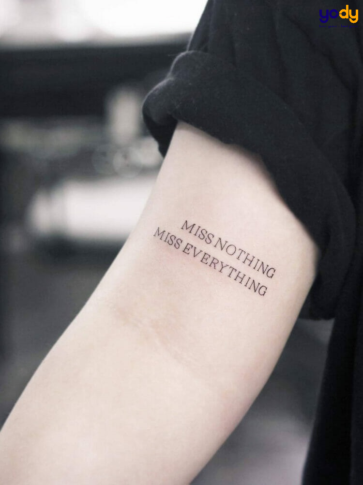 Hình Xăm Chữ Ý Nghĩa Cho Bản Thân