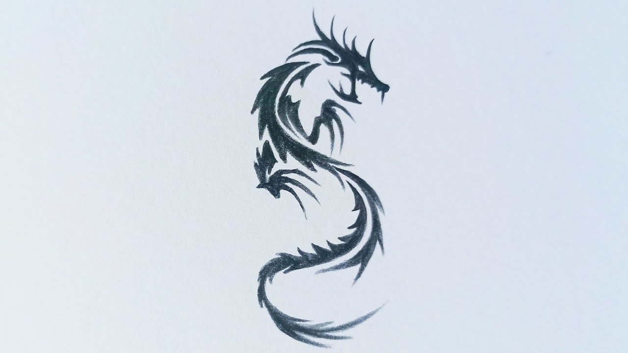 Hình Xăm Con Rồng Đơn Giản